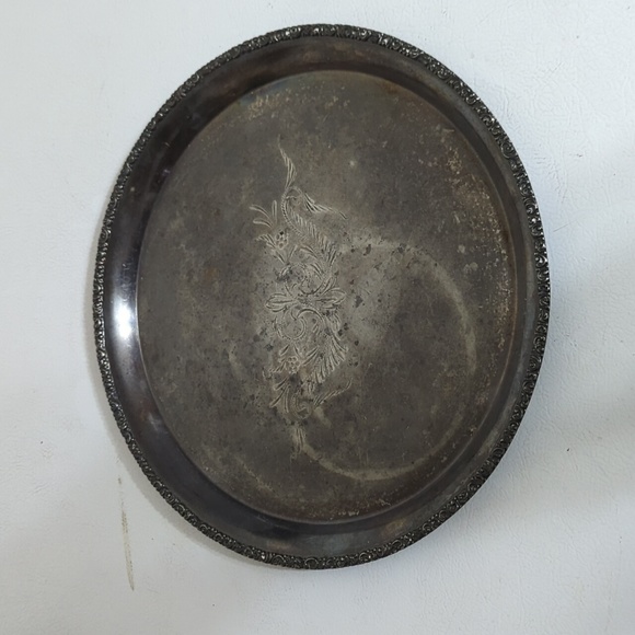 Van bergh silver plated platter - Picture 1 of 5